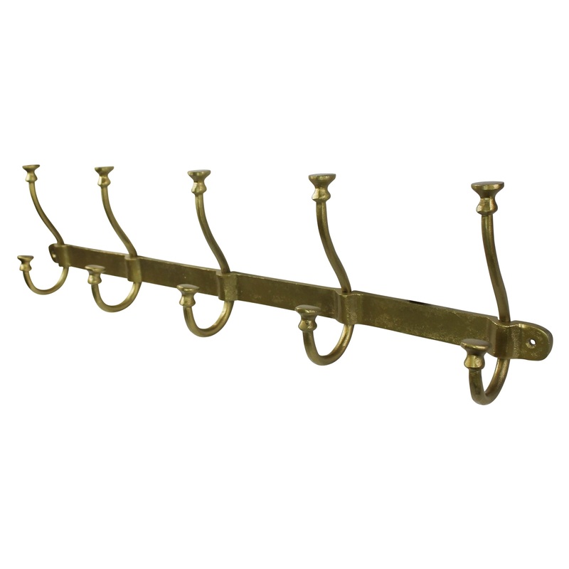 Murphy Hook Rail - 5, Brass By HomArt