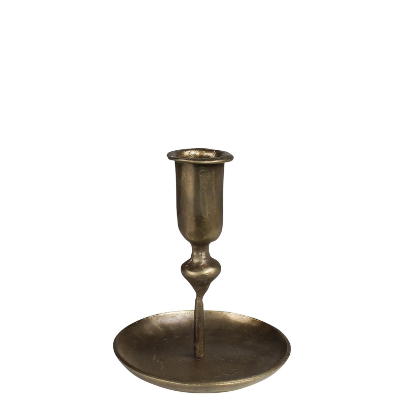 Percy Candlestick, Brass - Small Set Of 2 By HomArt