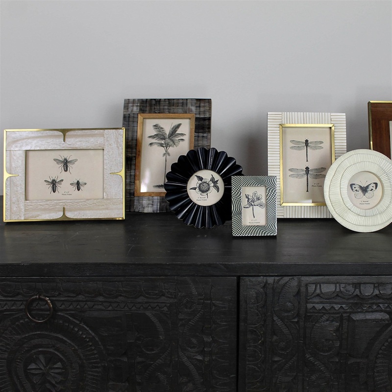 Picture Frame, Resin & Brass - 4x6 Set Of 2 By HomArt
