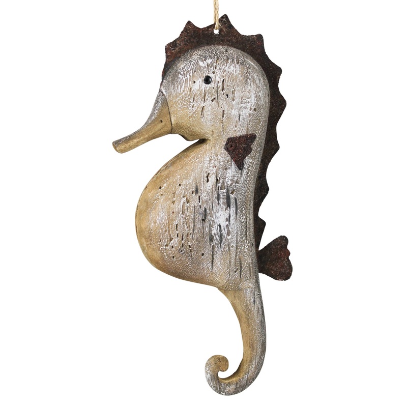 Seahorse, Wood Set Of 2 By HomArt