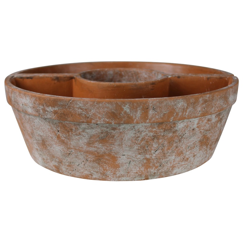 Tresco Rustic Half Round Planter, Cement Set Of 2 By HomArt