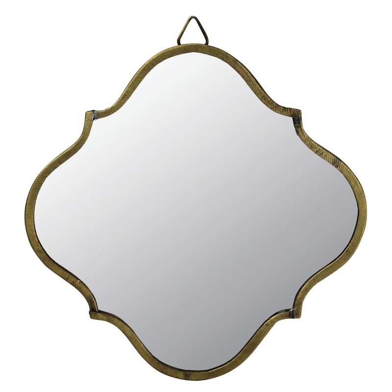 Vadara Mirror, Brass - Greek Key Set Of 2 By HomArt