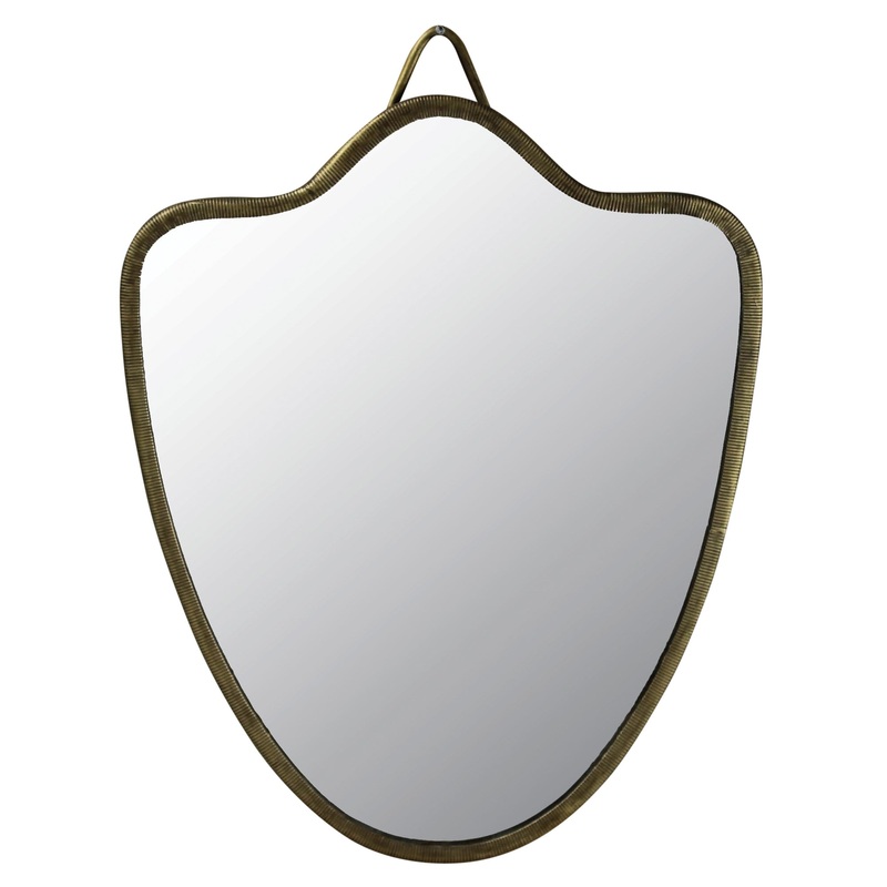 Vadara Mirror, Brass - Shield Set Of 2 By HomArt