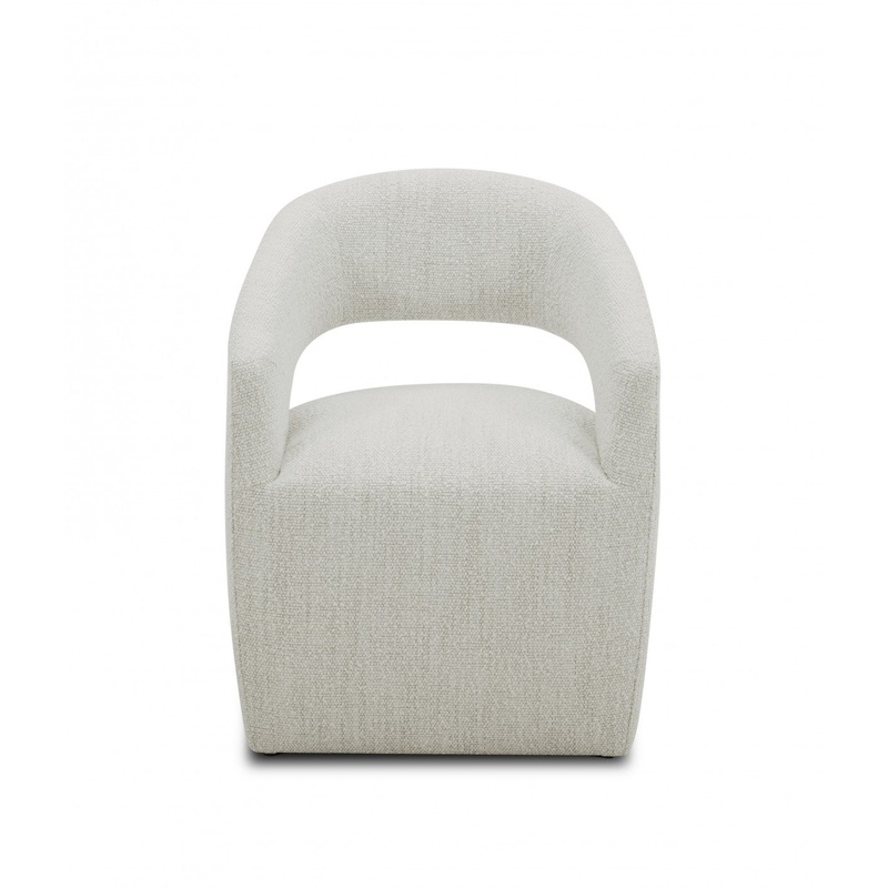 Cream Fabric Arm Chair By Homeroots