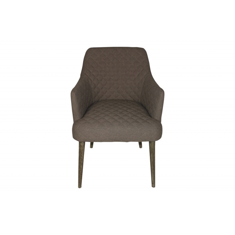 Gray Polyester Blend And Natural Solid Color Side Chair By Homeroots