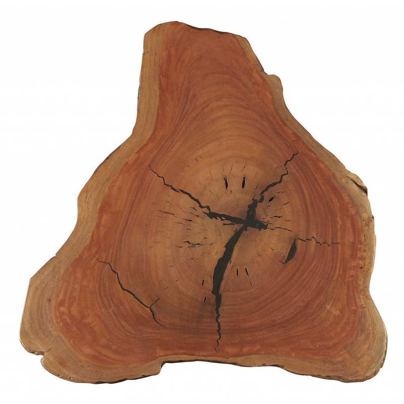 Black And Natural Brown Solid Wood Free Form End Table By Homeroots