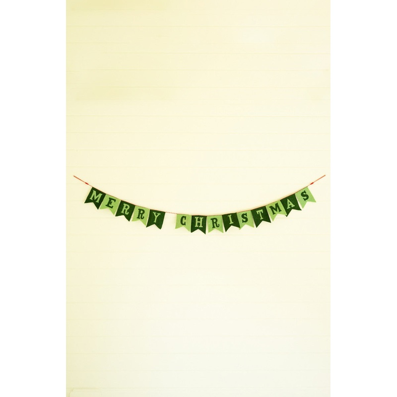Felt Merry Christmas Garland (Min 2) By Kalalou
