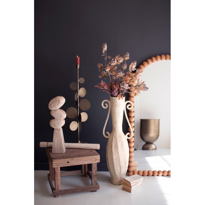 Paper Mache Vase With Two Handles By Kalalou