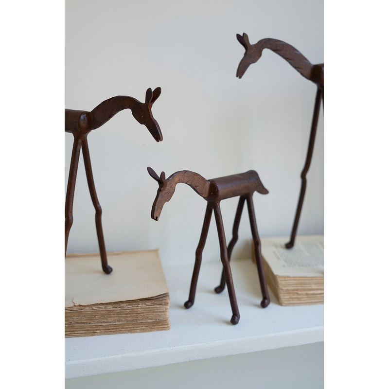 Set Of Three Forged Iron Horses By Kalalou