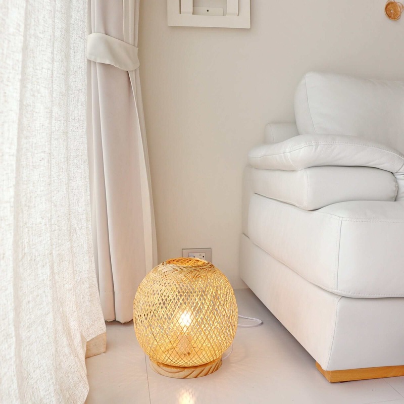 Chi Na Bamboo Weaving Table Lamp - Organic Elegance Illuminated By Thaihome