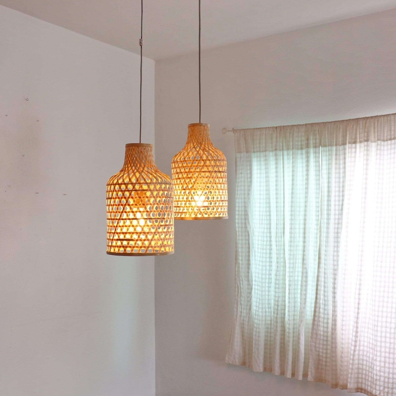 Ka Nok Jun - Bamboo Small Pendant Light By Thaihome