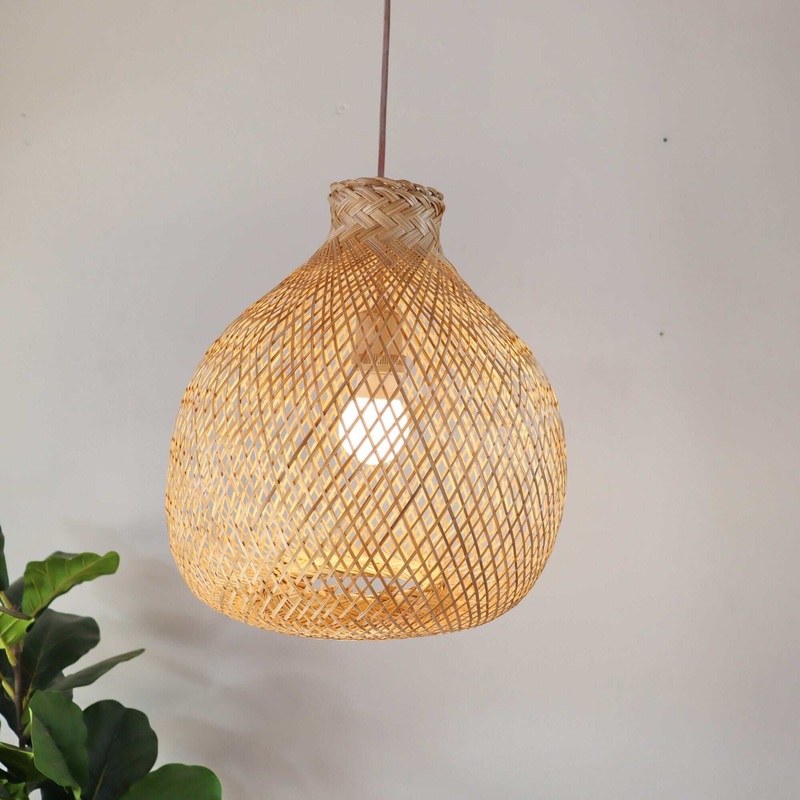 Kun Ya Na - Bamboo Pendant Light (33 Cm) By Thaihome