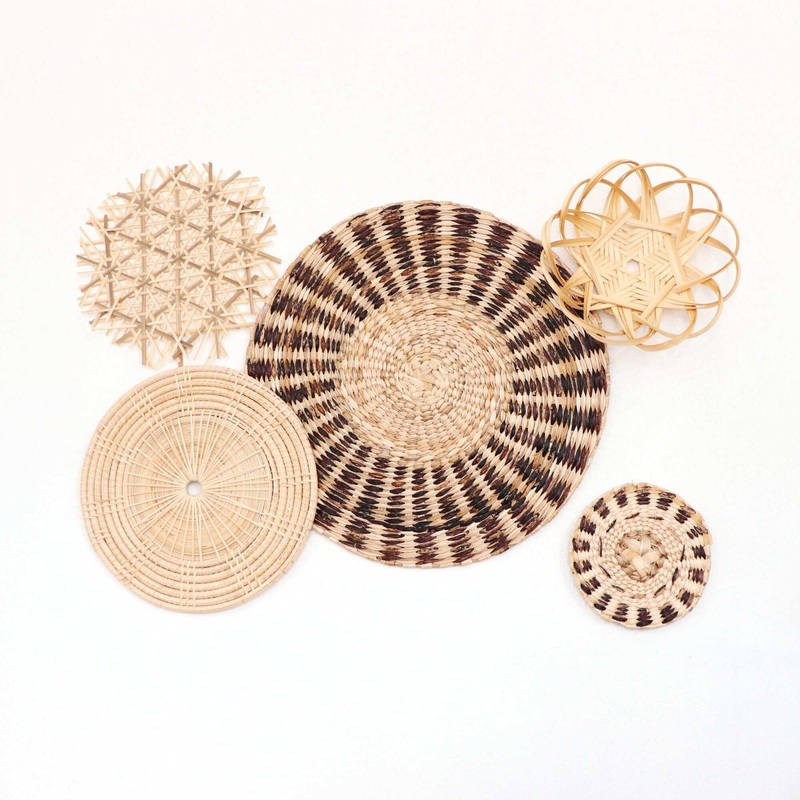 La Pat - Boho Rattan Wall Hanging (Set Of 5) By Thaihome
