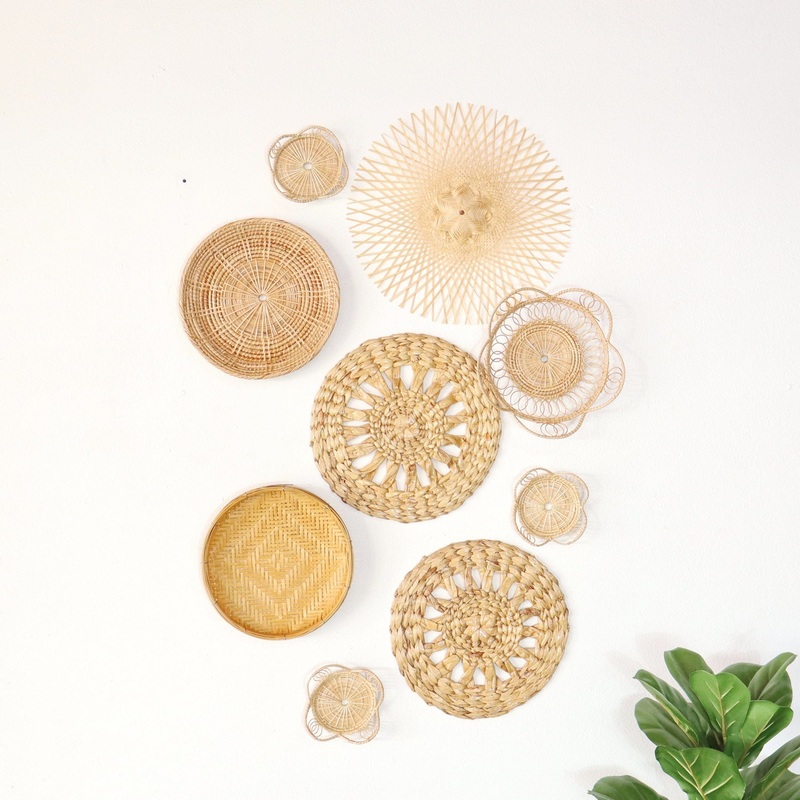 Lan La Rid - Wall Hanging DeCor Set Of 8 By Thaihome