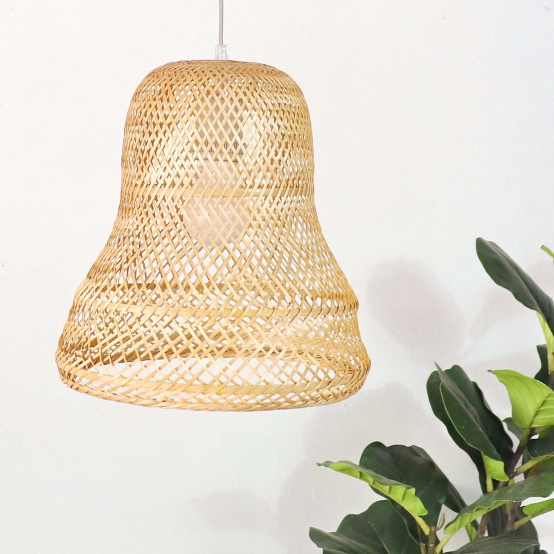 Lapas - Bamboo Pendant Light Shade By Thaihome