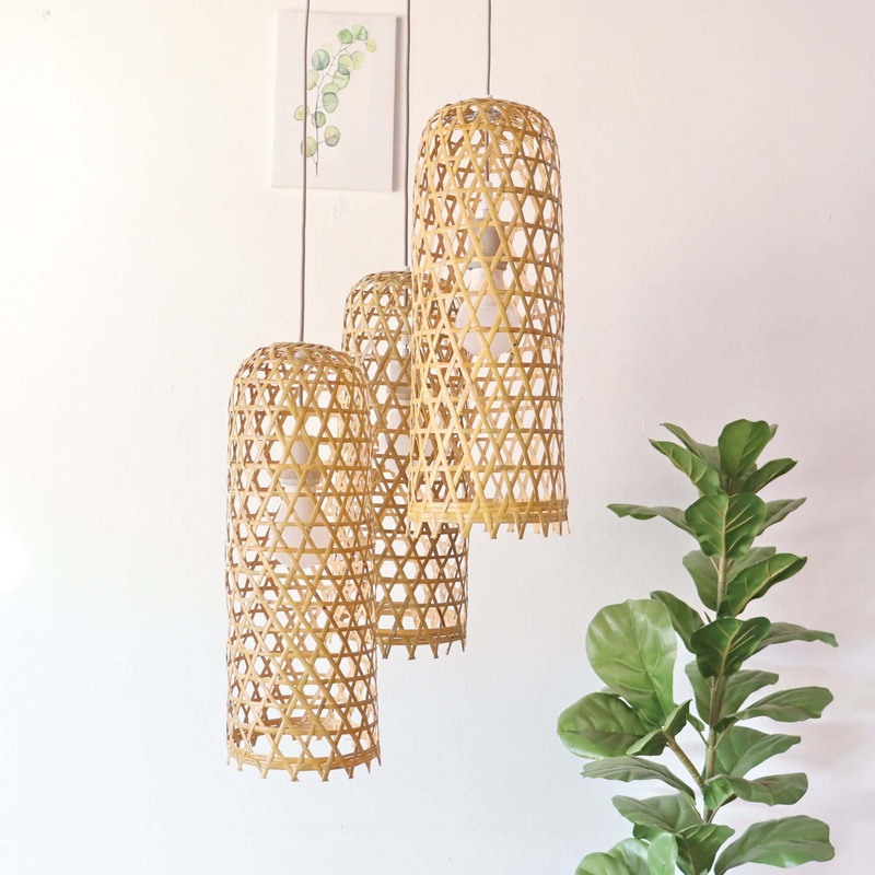 Mon Na Pha - Bamboo Pendant Light Shade By Thaihome
