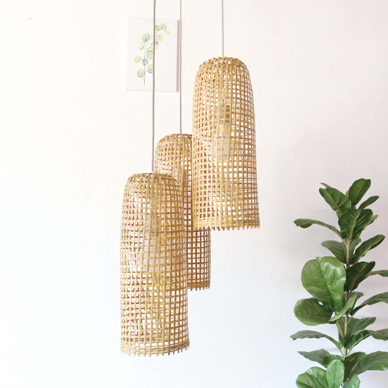 Mon Wa Li - Bamboo Pendant Light Shade By Thaihome