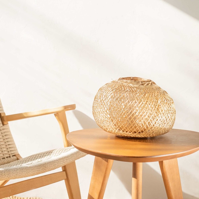 Na Wa - Bamboo Boho Table Lamp By Thaihome