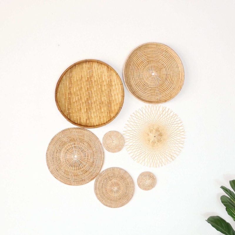Nor Ra Mon - Wall Hanging Decor Set Of 7 By Thaihome