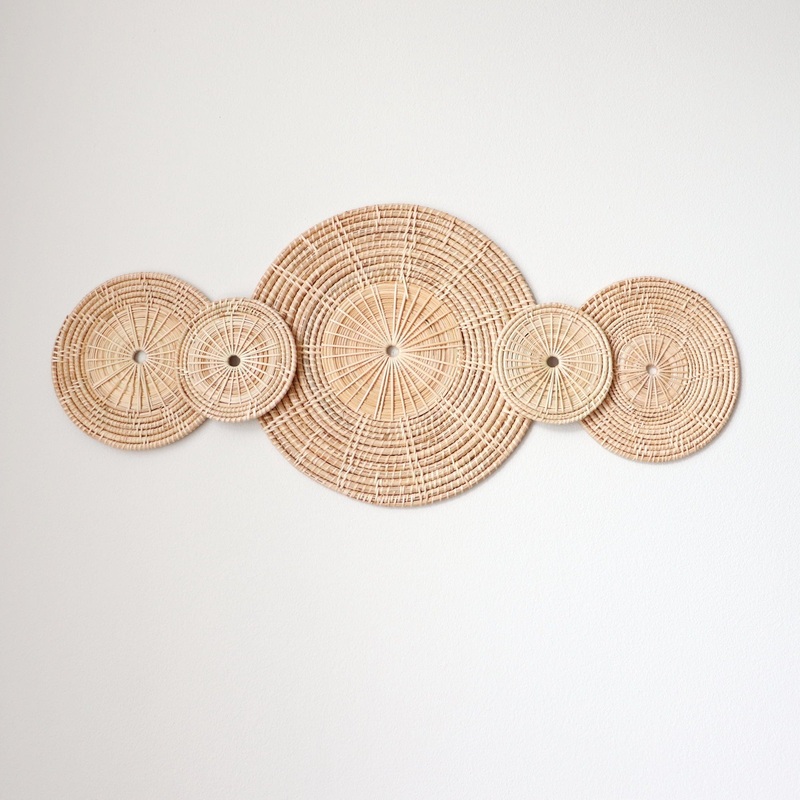 Sa La - Rattan Wall Hanging DeCor (Set Of 5) By Thaihome