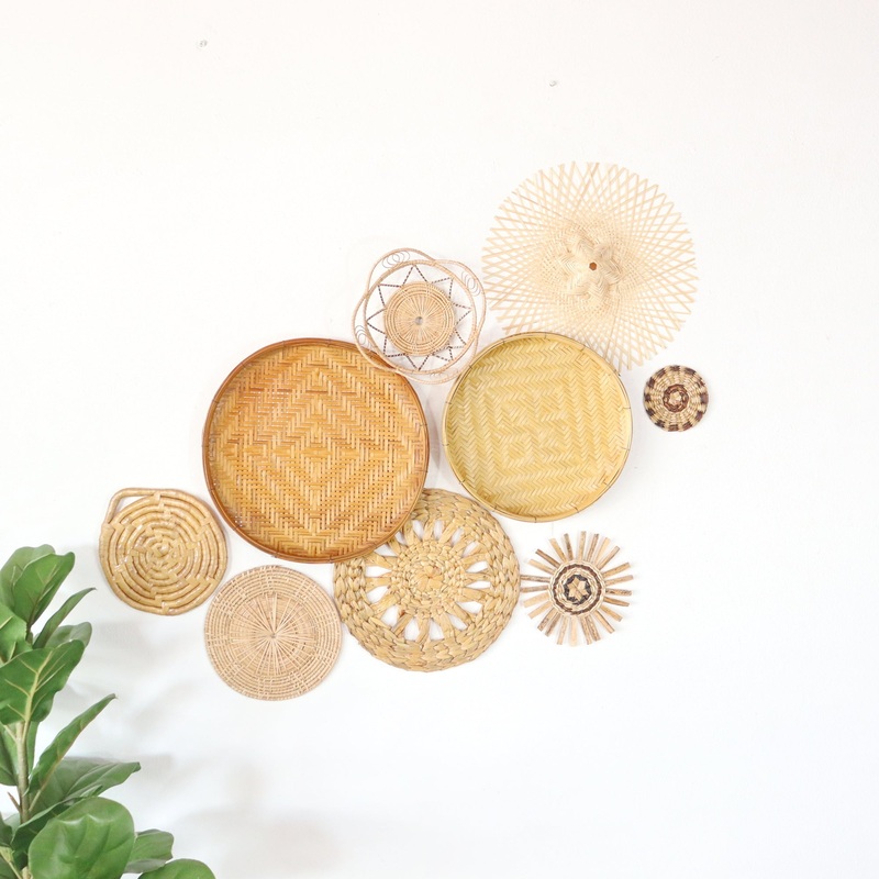 San Suay -  Wall Hanging Decor (Set Of 9) By Thaihome