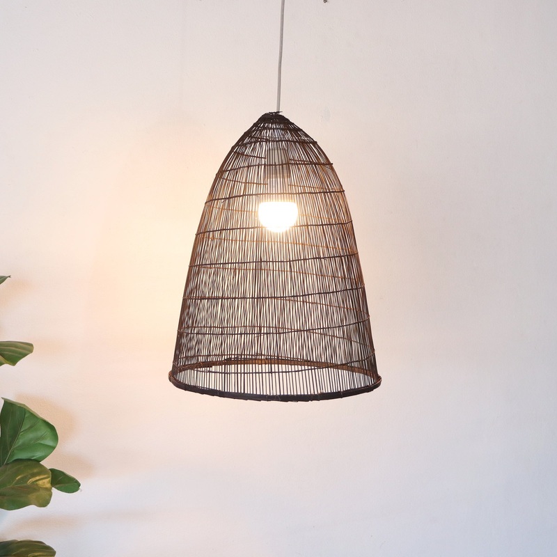 Sawan - Black Bamboo Pendant Light Shade By Thaihome