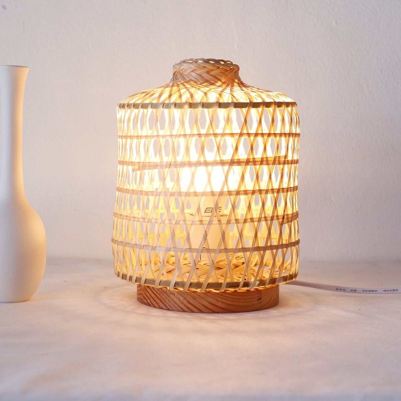 Ya Na Pat - Bamboo Boho Table Lamp By Thaihome