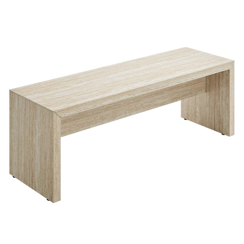 Mirella 53.5 Faux Travertine Bench By Modway - EEI-6774