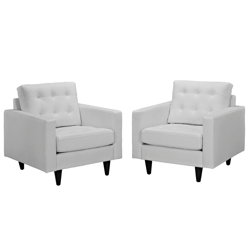 Modway Empress Armchair Leather - Set of 2 - EEI-1282