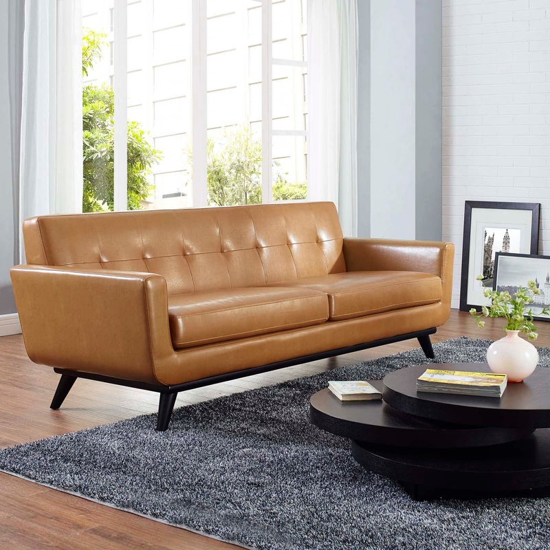 Modway Engage Bonded Leather Sofa - EEI-1338