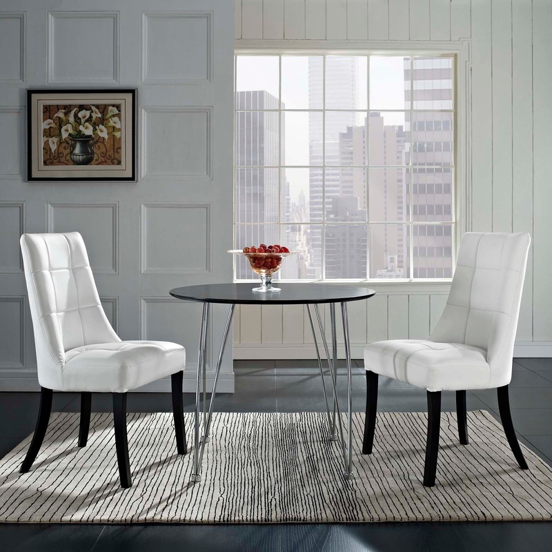 Modway Noblesse Vinyl Dining Chair - Set of 2 - EEI-1298