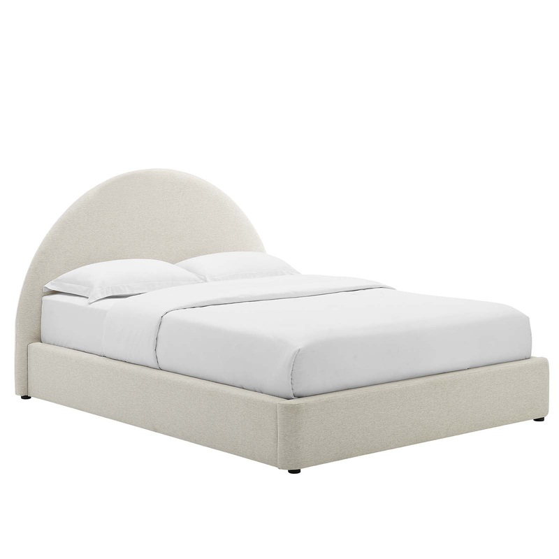Resort Upholstered Fabric Arched Round Full Platform Bed By Modway - MOD-7130