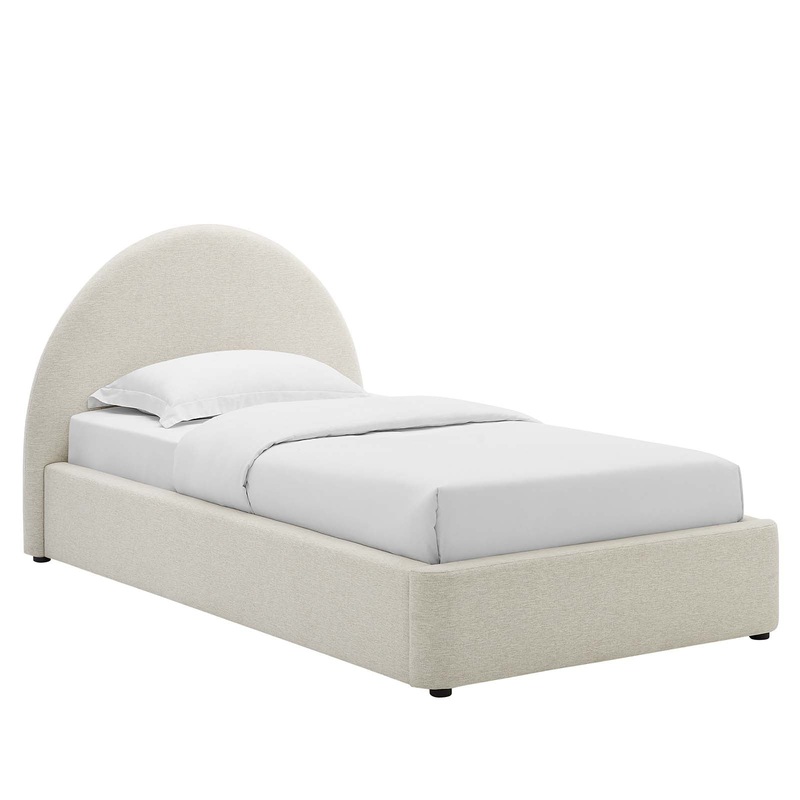 Resort Upholstered Fabric Arched Round Twin Platform Bed By Modway - MOD-7128