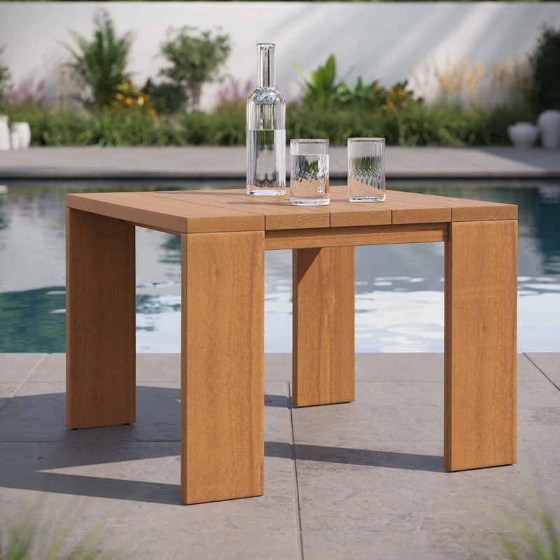 Tahoe Outdoor Patio Acacia Wood Side Table By Modway - EEI-6787