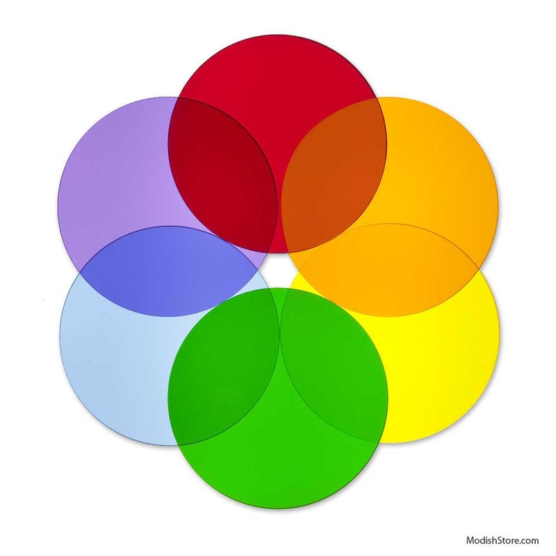 Whitney Brothers Kids' Playroom Fun-Color Wheel Acrylic Shapes