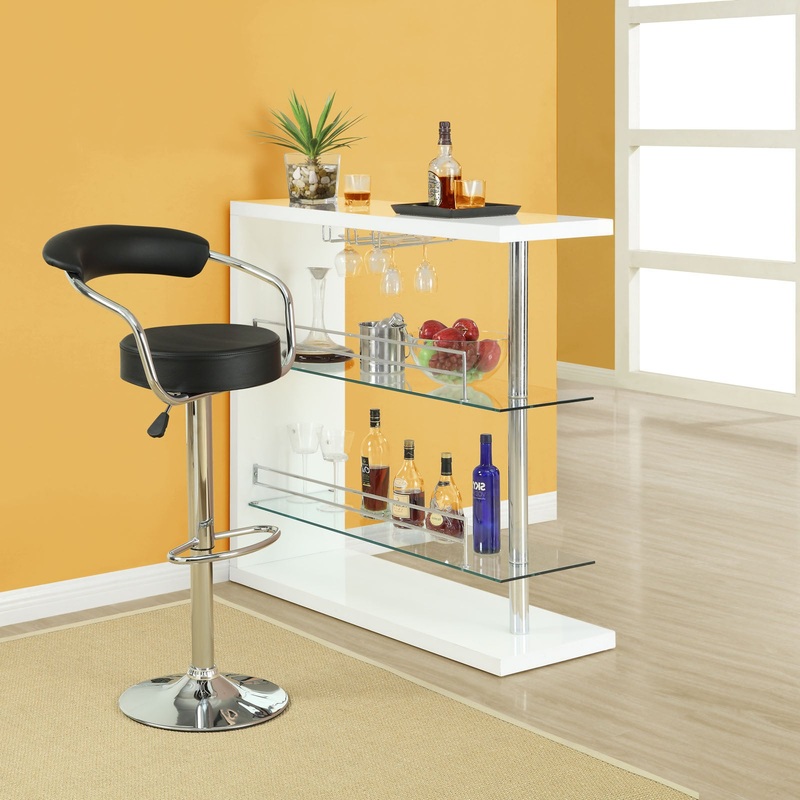 Modway Diner Bar Stool Set of 4 - Black - EEI-932