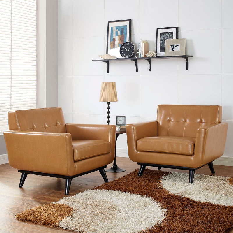 Modway Engage Leather Sofa Set - EEI-1665
