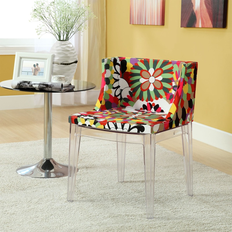 Modway Flower Dining Side Chair - Clear - EEI-553