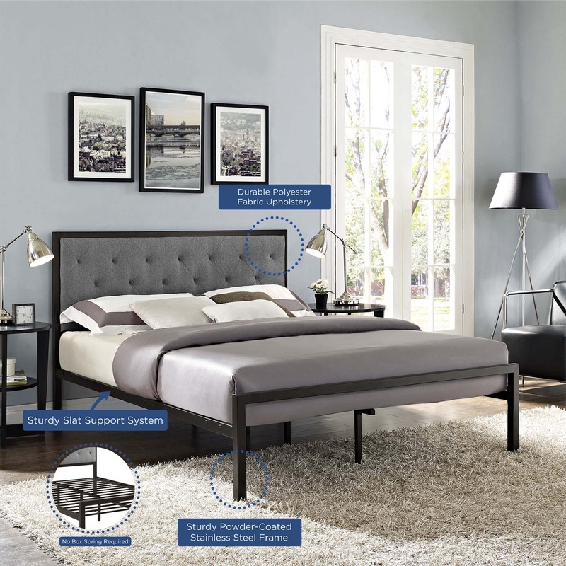 Modway Mia Queen Fabric Bed Frame - MOD-5182