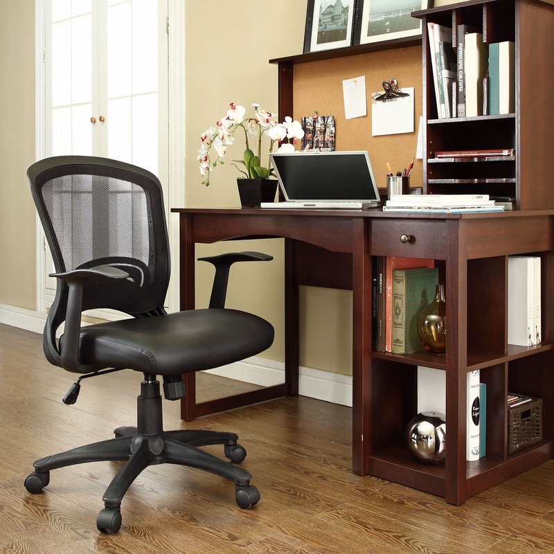Modway Pulse Vinyl Office Chair - Black - EEI-756