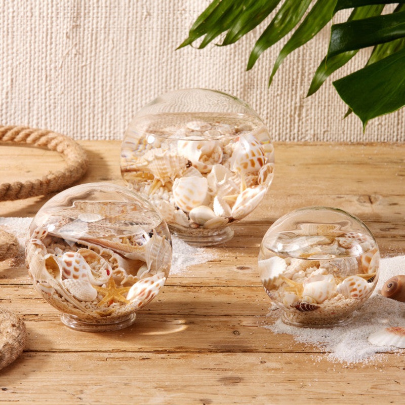 Two's Company Set Of 9 Decorative Filled Sealife Globes