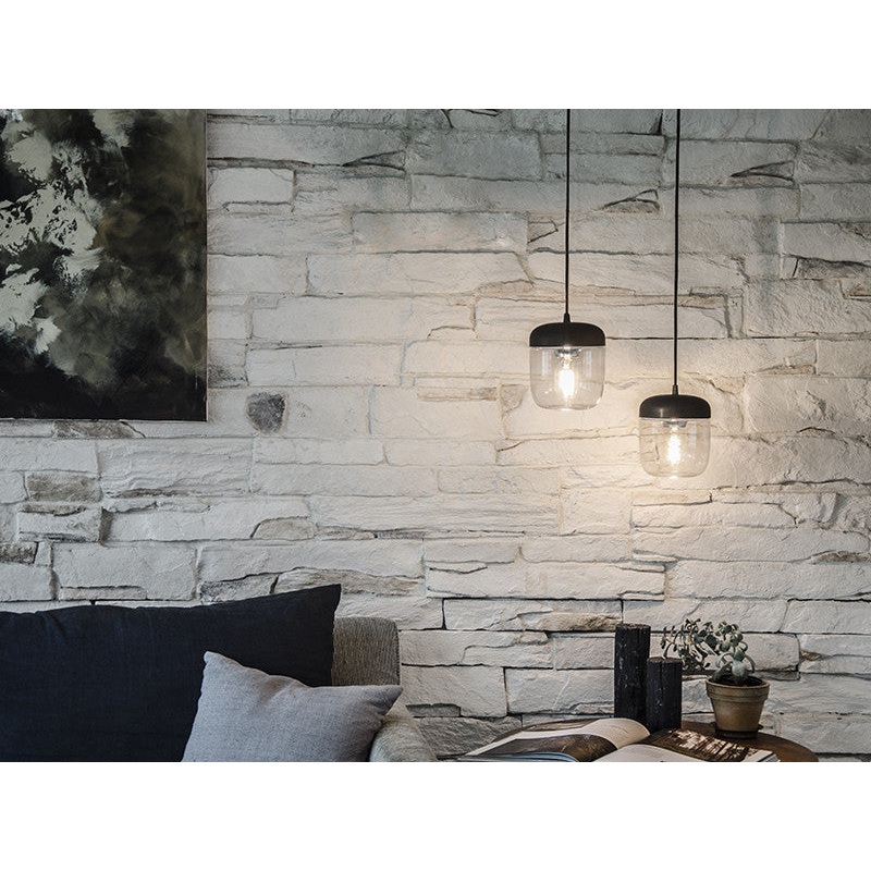 Vita Acorn Pendant Lamp - Polished Steel