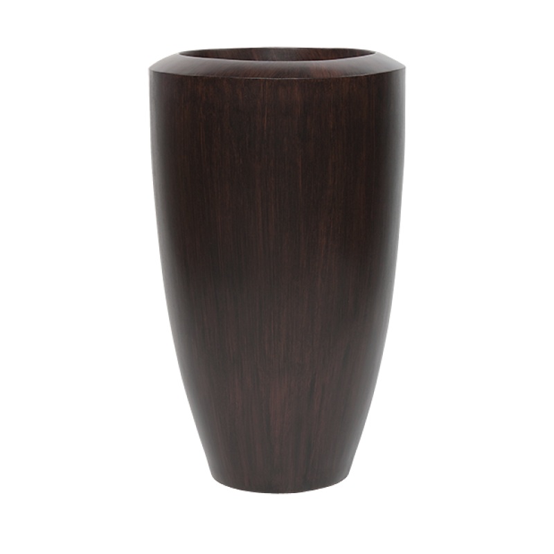 Fiberglass Barrel Planter-Gold Leaf Design Group