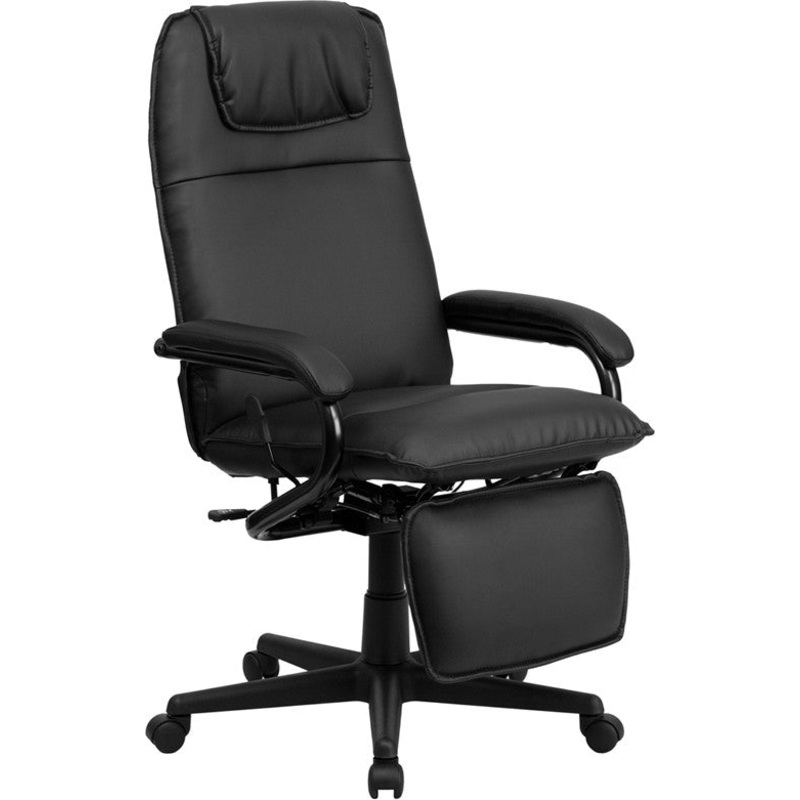 Flash Furniture High Back Black Leather Executive Reclining Swivel Office Chair