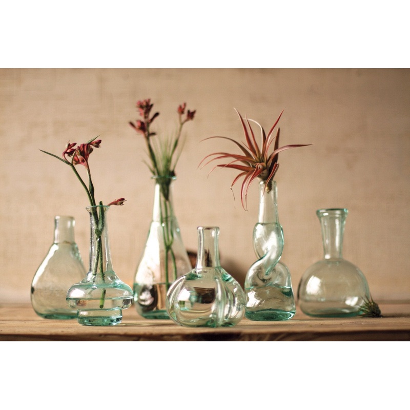 Kalalou Bottle Bud Vases - Set Of 6