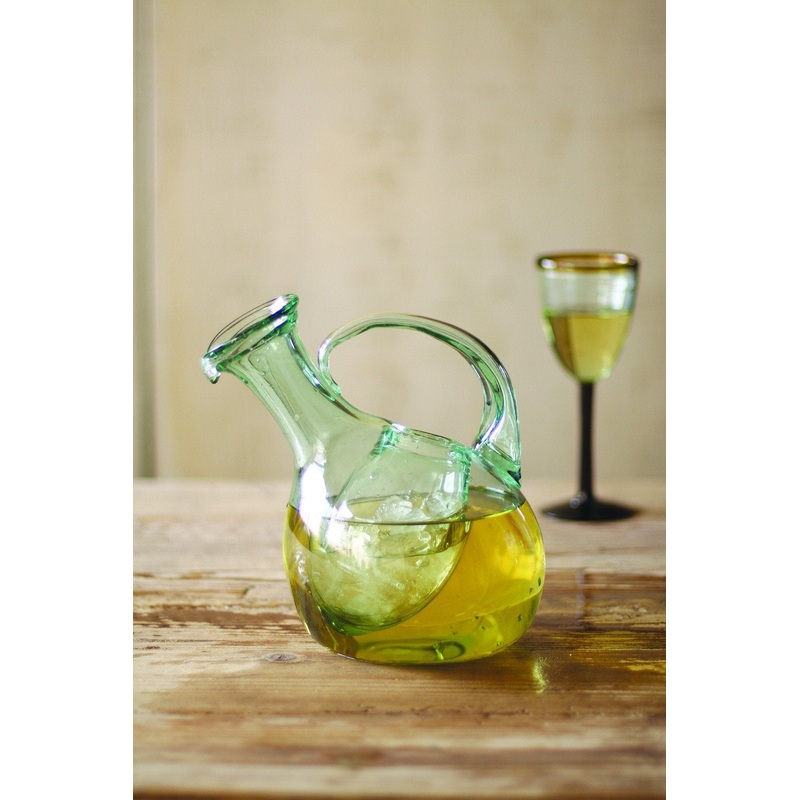 Kalalou Tilted Wine Decanter With Ice Pocket