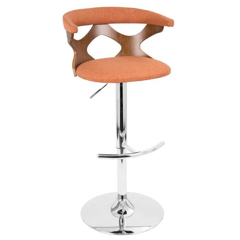 LumiSource Gardenia Height Adjustable Barstool with Swivel