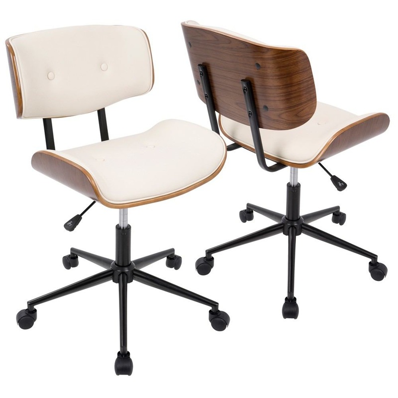 LumiSource Lombardi Height Adjustable Office Chair with Swivel