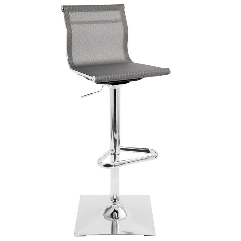 LumiSource Mirage Height Adjustable Barstool with Swivel