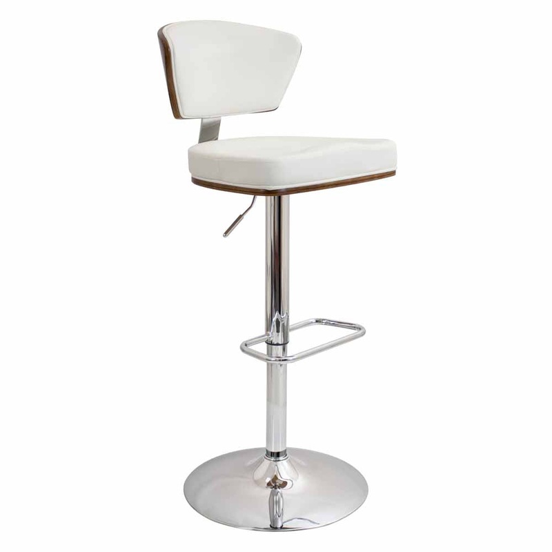 LumiSource Ravinia Height Adjustable Barstool with Swivel
